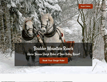 Tablet Screenshot of bouldermountainranch.com